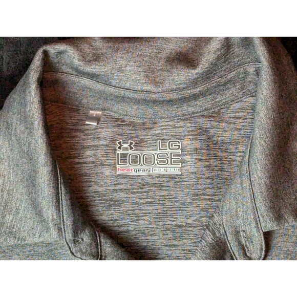 Minnesota Golden Gophers Polo Shirt Mens Large Gray Solid Loose Under Armour - Picture 2 of 7